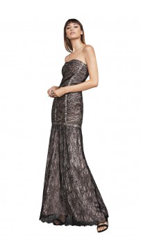 Herve Leger Aleah Vintage Lace Bandage Gown