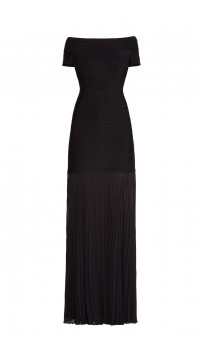 Herve Leger Black Breanna Signature Essentials Dress