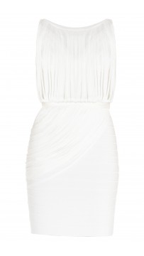 Herve Leger Leilei Draped-Bandage Dress