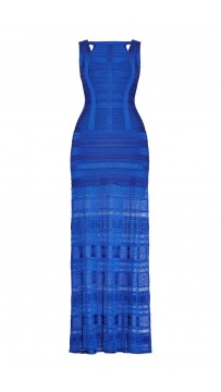 Herve Leger Alejandra Pointelle Bandage Dress