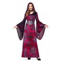 Halloween Costume Bell sleeve Witch Dress Up Maxi Dress