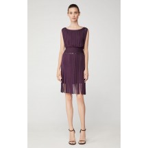 Herve Leger Portrait Fringe Ring Dress