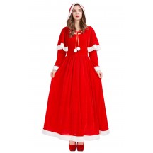 Christmas Eve Party Santa Shawl Dress