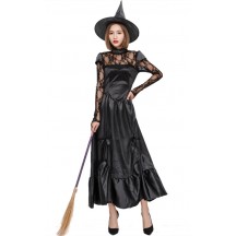 Halloween Black Sexy Witch Cosplay Costume