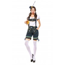 Oktoberfest Outfit Pocket Short Sleeve Costume