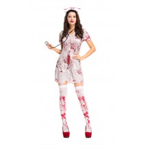 Halloween Scary Bloody Sexy Uniform Nurse Costume