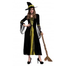 Halloween Black Spider Witch Costumes