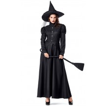 Halloween Wizard Of Oz Black Witch Costume