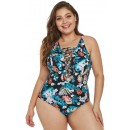 Sexy Plus Size Printed Bikini One-Piece Swimsuit