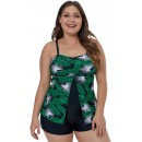 Hawaiian Beach Swimsuit Top Plus Size