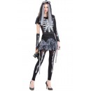 Skeleton Ghost Bride Halloween Zombie Stage Cosplay Costume 