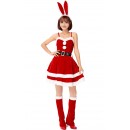 Red Bunny Ears Christmas Dress