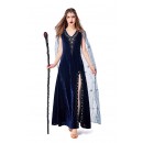 Halloween Cosplay Cleopatra Pharaoh High Slit Dress