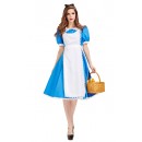 Halloween Alice In Wonderland Blue Stage Costume