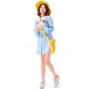 Halloween Blue Casual Childcare Worker Parent-Child Clothes