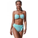 Summer's New Strapless Bikini High-Waisted Striped Split Swimsuit