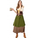 Oktoberfest New Women Bartenders Serving Beer Costume Masquerade Party Wear