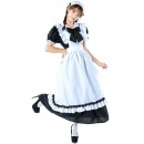 Vintage Long Maid Lace Black And White Halloween Costume