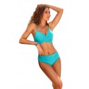 Solid Color Halter Ruffles Two Piece Bikini