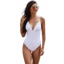 Triangle One-Piece Sexy Deep V-Neck Beach Bikini