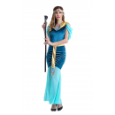 Blue Womens Egypt Goddess Halloween Costume