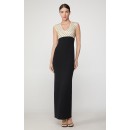 Herve Leger Fil Coupe Deep V Gown