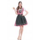 Womens German Bavarian Beer Wench Carnival Halloween Costume Maid Outfit