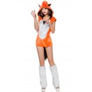 Halloween Orange Sexy Cheshire Fox Adult Halloween Costume