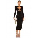 Black Long Double Cutout Party Dress