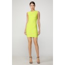 Herve Leger Tulle Bandage Ruched Mini Dress