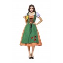 Womens Dress Color Block Oktoberfest Fraulein Costume