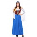 Womens Long Elegant Dress Oktoberfest Fraulein Costume