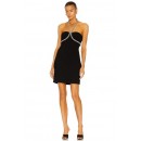Crystal Rope Halter Mini Bandage Dress