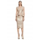 Herve Leger Metallic Two Piece Bandage Dress