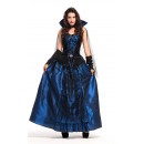 Halloween Party Cosplay Blue Enchantress Vampire Queen Dress