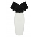Off Shoulder V-Neck Bandage Dress