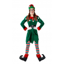 Ladies Christmas Elf Cosplay Costumes Set (7 Pcs. Per Set) 