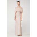 Herve Leger Ostrich Feather Bandage Gown