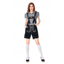 Bavarian Beer Suit Short Sleeve Suspender Suit