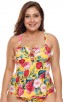 Plus Size Bikini Print One-Piece Sexy Swimsuit