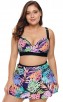 Printed Plus Size Sexy Bikini Split Swimsuit