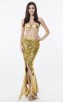 Sexy Sequin Glitter Golden Mermaid Evening Dress