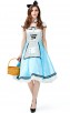 Halloween Alice In Wonderland Black And White Dot Cosplay Costume