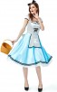 Halloween Alice In Wonderland Black And White Dot Cosplay Costume