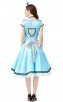 Halloween Alice In Wonderland Black And White Dot Cosplay Costume