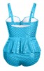 Strapless Fish Print Plus Size Swimsuit