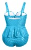 Strapless Fish Print Plus Size Swimsuit