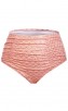 Strapless Pink Fish Print Plus Size Swimsuit
