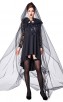 Halloween Witch Party Tulle Long Cloak Costume