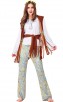 Retro Hawaiian Style Women Hip Hop Singer Performance Costume